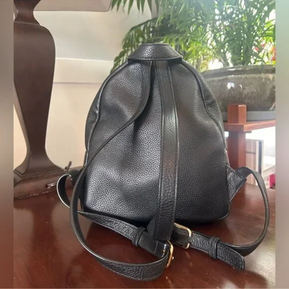 Tory Burch Black Leather Backpack - Picture 4 of 10